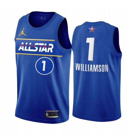 Herren NBA New Orleans Pelicans Trikot Zion Williamson 1 2021 All-Star Jordan Brand Blau Swingman